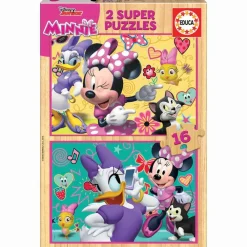 Puzzle Minnie Ayudantes Felices 16 Piezas^Educa Borras Clearance
