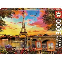 Puzzle Puesta De Sol En Paris 3000 Piezas^Educa Borras Best