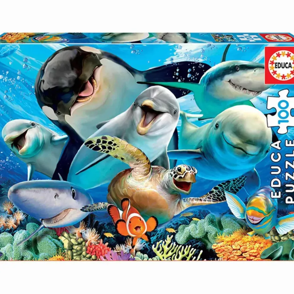 Puzzle Selfie Bajo El Agua 100 Piezas^Educa Borras