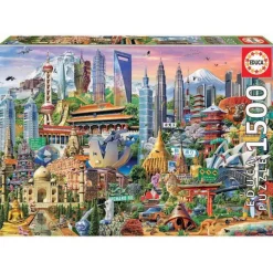 Puzzle Simbolos De Asia 1500 Piezas^Educa Borras Hot