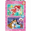 Puzzle 2X48 Piezas Princesas Ariel Y Yasmin^Educa Borras New