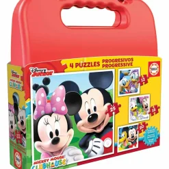 Puzzles Progresivos Maleta Mickey Mouse^Educa Borras Sale