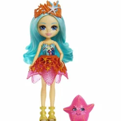 Royal Ocean Kingdom Muneca Starla Starfish Con Mascota 4 Anos^Enchantimals Clearance