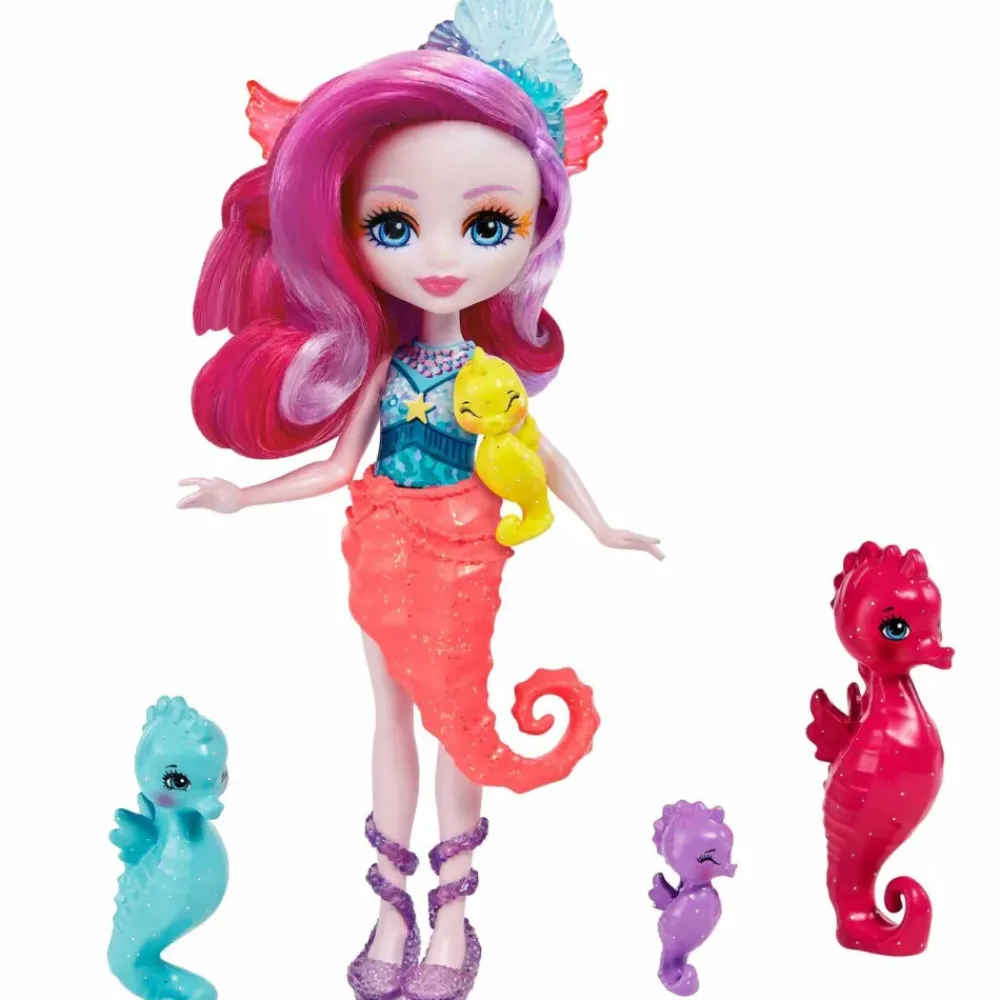 Royal Ocean Kingdom Muneca Sedda Sea Horse Con Mascota 4 Anos^Enchantimals Sale