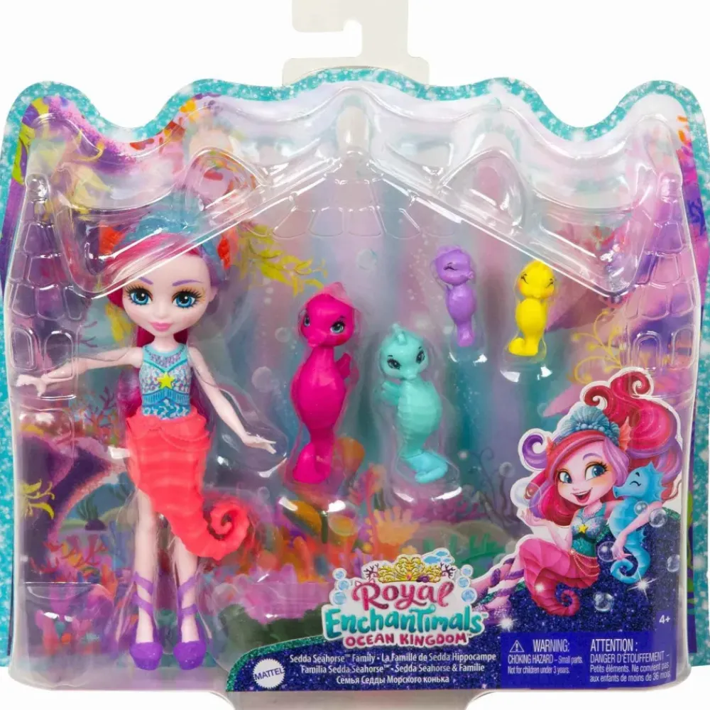 Royal Ocean Kingdom Muneca Sedda Sea Horse Con Mascota 4 Anos^Enchantimals Sale