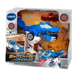 Switch & Go Dino Patrulla Tericinosaurio Coche De Policia^VTech Hot