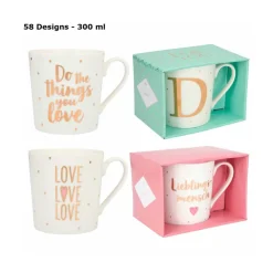 Elegante Taza Porcelana 300 Ml Diferentes Modelos^TopModel Sale