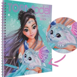Libro De Colorear Con Lentejuelas Dragon Love^TopModel New