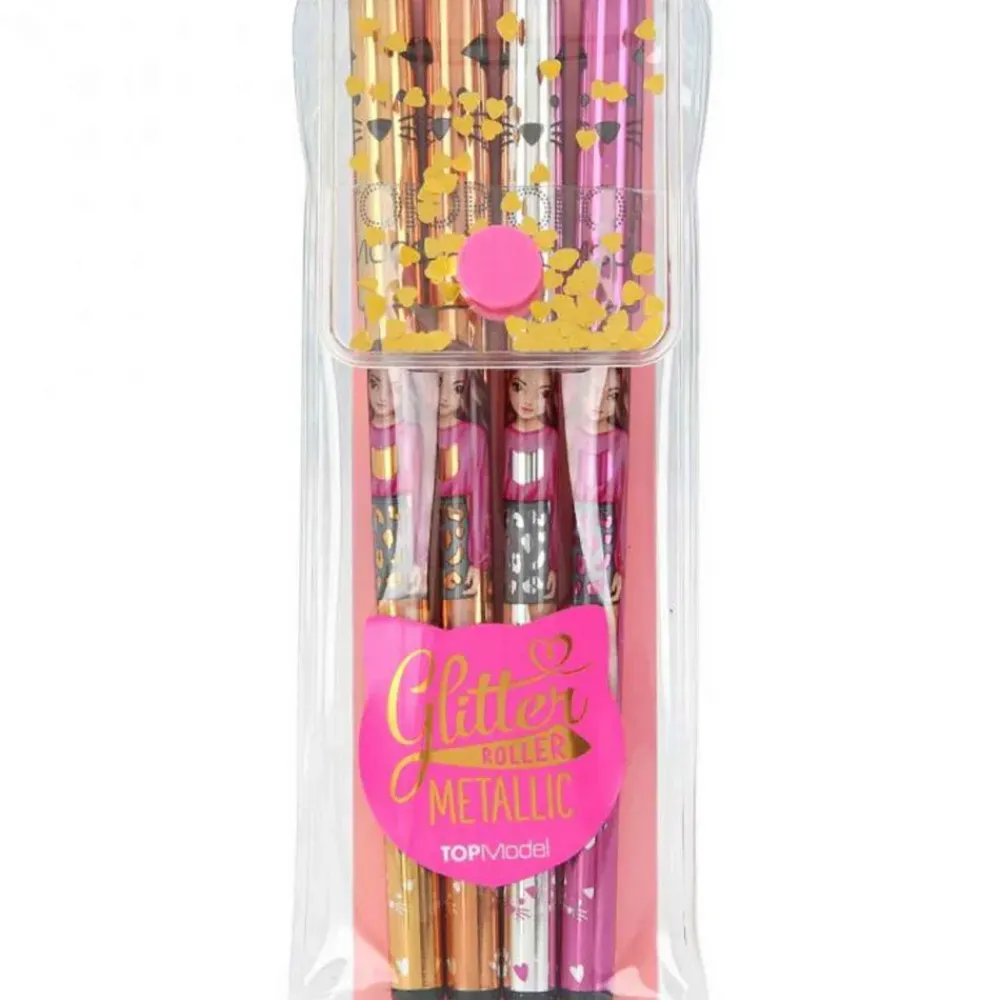 Set Rotuladores De Gel 4 Colores Metalicos Oro^TopModel Clearance