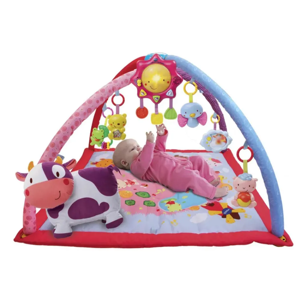 Manta Y Gimnasio Cantarin 2 En 1 Rosa| Juguete Infantil^VTech Hot