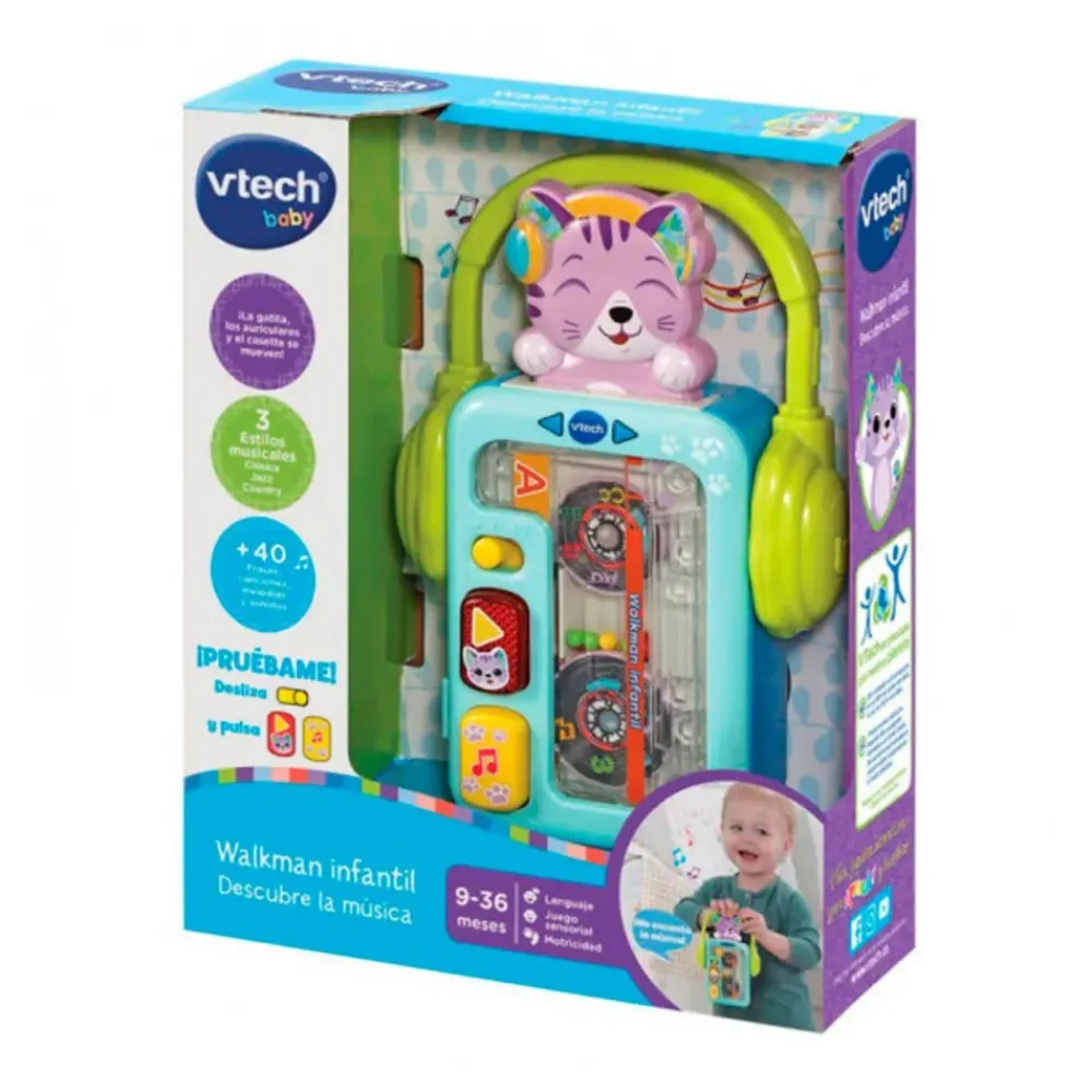Walkman Infantil Descubre La Musica^VTech New